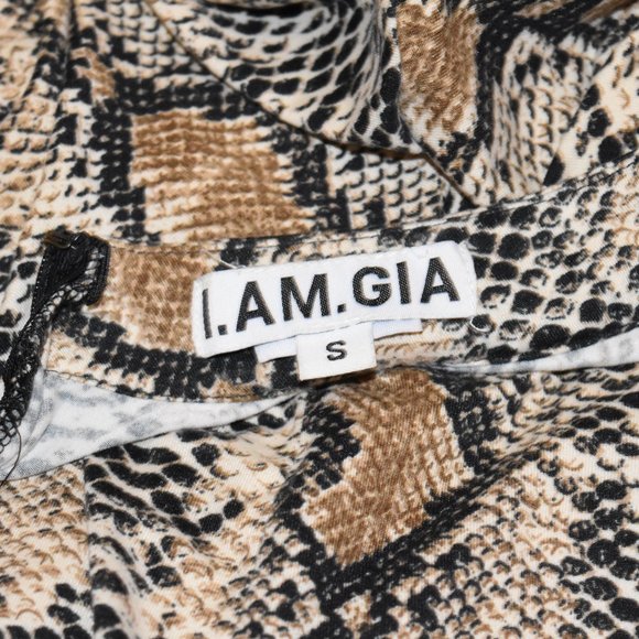 I.AM.GIA. Viper Aoki Snakeskin Print Dress - Picture 6 of 7